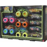 Gees Global HCB57 Monster Trucks Karanlıkta Parlayan Araçlar, Hot Wheels Monster Trucks - Mattel - 10 cm