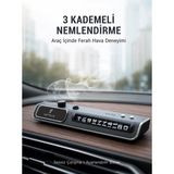 Gees Global LED Işıklı Araç Ön Cam Telefon Numarası Gösterme Aparatı + 3 Seviyeli Hava Nemlendirici Yeni