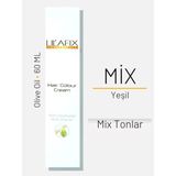 Gees Global Lilafix Krem Profesyonel Tüp Saç Boyası 60ML - Yeşil - Renkli