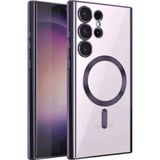 Gees Global Mey Ithalat® Samsung Galaxy S23 Ultra Kılıf Kross Magneticsafe Kapak - Mor