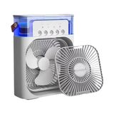 Gees Global Mini Klima Fan | Usb'li, 7 Renk Gece Işığı, 3'ü 1 Arada Fonksiyon