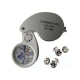 Gees Global Nikulamini 40X25MM Takı Büyüteç, Cep Büyüteç, Teftiş, Elmas Pullar, Madeni Kontrol Lup MG210