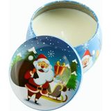 Gees Global Noel Baba Yılbaşı Kapaklı Mum 6 cm - Mavi - 1