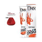 Gees Global Onix Tüp Saç Boyası 60 ml Profesyonel Krem Boya - 8/66 Açık Kontrast Kizil - Renkli