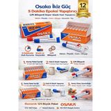 Gees Global Osaka Ikiz Güç 5 Dakika Epoksi Yapıştırıcı Çift Bileşenli Güçlü Hızlı Yapıştırıc� - Renkli