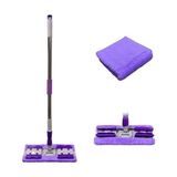 Gees Global Sihirli Spin Mop Teleskopik Çok Amaçlı Mop +1 Bez Hediyeli - Mor