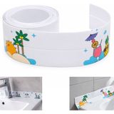 Gees Global SN-38874 Çift Taraflı Yapışkanlı Dekoratif Resimli Banyo Su Geçirmez Sızdırmazlık Bandı