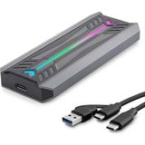 Gees Global SSD Kutu Type-C 3.1 + Usb3.0 Nvme M2 Chıp RTL9210 Siyah HDX1775 - Çok Renkli