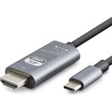 Gees Global Type-C To Hdmı Kablo Hdtv 4K Ultra Hd Pvc Gri HDX7853 - 1