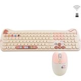 Geezer Geezerkitty Plus Kablosuz Sessiz Klavye Mouse Seti SMK-672 - Kahverengi