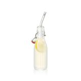 GEFU Future 12704 cam pipet, 4'lü paket, 23 cm, bükülmüş, tekrar kullanılabilir ve plastik içermeyen cam pipetler + temizleme fırçası