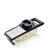 GEFU V-rende, jülyen Collekt, 5 kesme kalınlığı, 3 – 6 mm şeritler için 2 bıçak, toplama kabı ve artık tutuculu, paslanmaz çelik, bulaşık makinesinde yıkanabilir