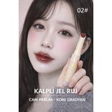 Gege Bear Kalpli Jel Ruj 02 | Cam Parlak Kore Gradyan Dudak