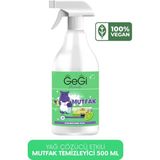 Gegi Mutfak Temizleyici Kir Yağ Sökücü Yüzeylerde Güçlü Etkili Sprey - 500 ml