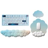 GEKUCAP Klavye Bilek Dayanağı, Bilgisayar Klavyesi için Bellek Köpüğü Bilek Desteği, Klavye Bulut Bilek Dayanağı için Bilek Desteği, Mouse Pad Bilek Desteği - Dizüstü Bilgisayar ve Bilgisayar