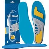Gel Comfort GC11 | Yumuşak Jel Spor Ayakkabı Tabanı, Şok Emici, Ark Destekli Ortopedik Konfor İç Tabanlık - Mavi - 40 - 44