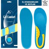 Gel Comfort GC12 | Yumuşak Jel, İş Ayakkabıları ve Botlar İçin Rahat Ortopedik Destekli Konfor İç Tabanlık - Mavi - 41 - 45