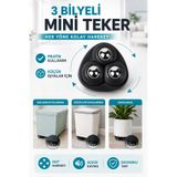 GELDİMİCOM siyah 4 ad Mini Mobilya Tekeri Airfry kahve makinesi damacana temizlik kovası sandık için çok Amaçlı Eşya Tekeri