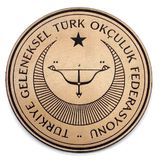 Geleneksel Türk Okçuluk Federasyonu Deri Peç - Arma - Askeri Patch