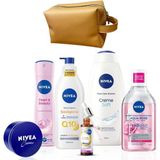 Gelin Çeyiz Seti,kadın Deodorant, Duş Jeli, Makyaj Temizleme Suyu, Serum, Losyon, Krem,çanta Hed