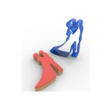 Gelin Damat Polikarbon Kurabiye Kalıbı 8,6 Cm X 6,4 Cm