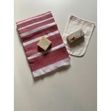 Gelin Hamamı Seti, Premium Peştemal , Ponza Topuk Taşı, Doğal Zeytinyağı Sabun, Kese 4lü Set