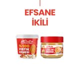 Gelincik 2'li Set 320G Leblebi Kreması ve 1KG Şekersiz %100 Saf Katkısız Taze Çekim Glutensiz Fıstık Ezmesi