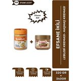 Gelincik 2'li Set Kahvaltılık Sürülebilir Katkısız 320GR Leblebi Kreması + Haşhaş Kreması 320GR - 660 gr
