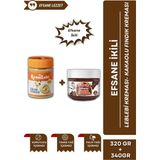 Gelincik 2'li Set Kahvaltılık Sürülebilir Katkısız 340GR Leblebi Kreması + Kakaolu Fındık Kreması 320GR - 660 gr
