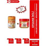 Gelincik 2'li Set Kahvaltılık Sürülebilir Katkısız 340GR Leblebi Kreması + Özel Bisküvi Kreması 320GR - 660 gr