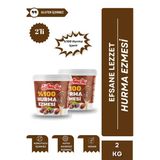 Gelincik 2'li Set Katkısız Doğal %100 Sade Hurma Ezmesi %100 Hurma Dolgusu 2KG Hurma Püresi 2 Adet
