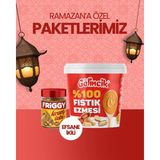 Gelincik 2'li Set Kremlebi 320GR + Şekersiz %100 Fıstık Ezmesi 1kg Özel Ramazan Paketi