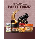 Gelincik 4'lü Set Kremlebi+ Siyah Haşhaş Ezmesi 320GR+ Antep Fıstığı KREMASI200G+ Şekerli Haşhaş Ezmesi 320GR - 320 gr
