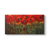 Gelincik Çiçeği Tarlası Tablosu 120 x 60