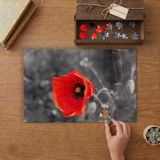 Gelincik Çiçeği Tasarımı 240 Parça Ahşap Puzzle Ahşap Kutuda MP03841