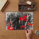 Gelincik Çiçekleri Tasarımı 240 Parça Ahşap Puzzle Ahşap Kutuda MP03840