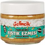 Gelincik Kahvaltılık Sürülebilir Doğal Katkısız 300GR Özel Üretim Şekersiz Parçacıklı Fıstık Ezmesi - 300 gr