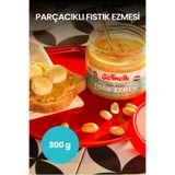 Gelincik Kahvaltılık Sürülebilir Doğal Katkısız 320gr Özel Üretim Şekersiz Parçacıklı Fıstık Ezmesi