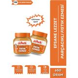 Gelincik Kahvaltılık Sürülebilir Doğal Katkısız 650GR Özel Üretim Şekerli Parçacıklı Fıstık Ezmesi - 650 gr