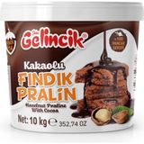 Gelincik Kahvaltılık Sürülebilir Katkısız 10 kg Kova Kakaolu Fındık Pralin