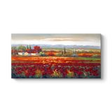 Gelincik Tarlası Manzara Tablosu 80 x 40