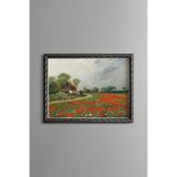 Gelincik Tarlası - Vintage Desenli Çerçeve, Gümüş, 15 x 21, 5820000004048