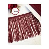 Gelincimherşey Bordo Saçak Püskül Şerit 2 mt En:20 cm
