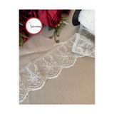 Gelincimherşey Geniş Demet Çiçekli Dantel Tül Güpür 8 cm 4 Metre