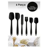 Gelinhomes 6 Adet Isıya Dayanıklı Yanmaz Yapışmaz Silikon Spatula Seti | 6'lı Silikon Spatula Seti