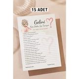 Gelini Kim Daha Iyi Tanıyor 15 Adet Bride To Be Soru Kartları Bekarlığa Veda Partisi Oyun Kartları - Çok Renkli