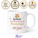 Gelinin Kız Kardeşi Havalarda Esprili Düğün Hazırlığı Çay Kupası Hediye