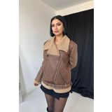 gelirr Taba Apoletli Kürklü Ceket