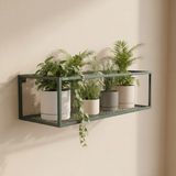 Gelişim Metal Flora -Modern Saksılık Kitaplık Dekoratif Çiçeklik - Yeşil