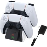 Gelişmiş Playstation 5 Dualsense Kontrol Cihazları Için LED Göstergeli Hızlı Şarj Istasyonu